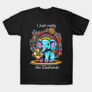 Melodic Trunk Serenade I just really like elephant T-Shirt